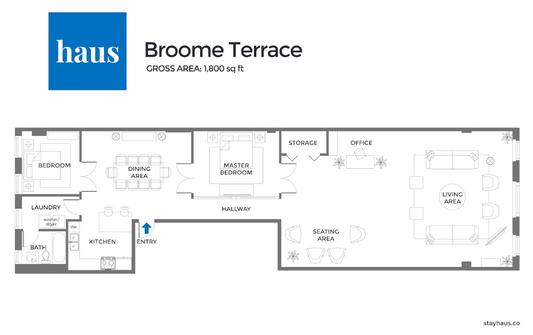 Photo #11 of Broome Terrace | Light-filled, Floor-through Soho 2BR Loft